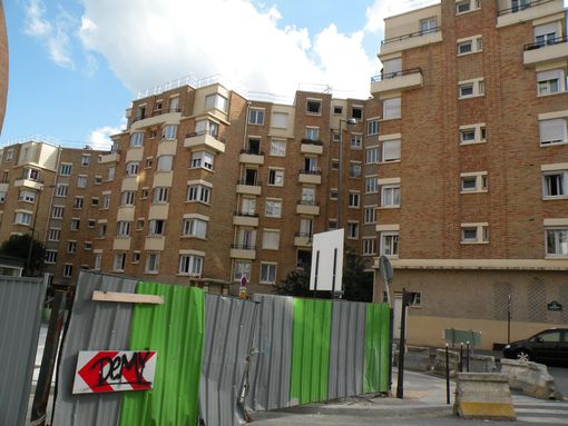  immeubles en brique, rue Cantagrel